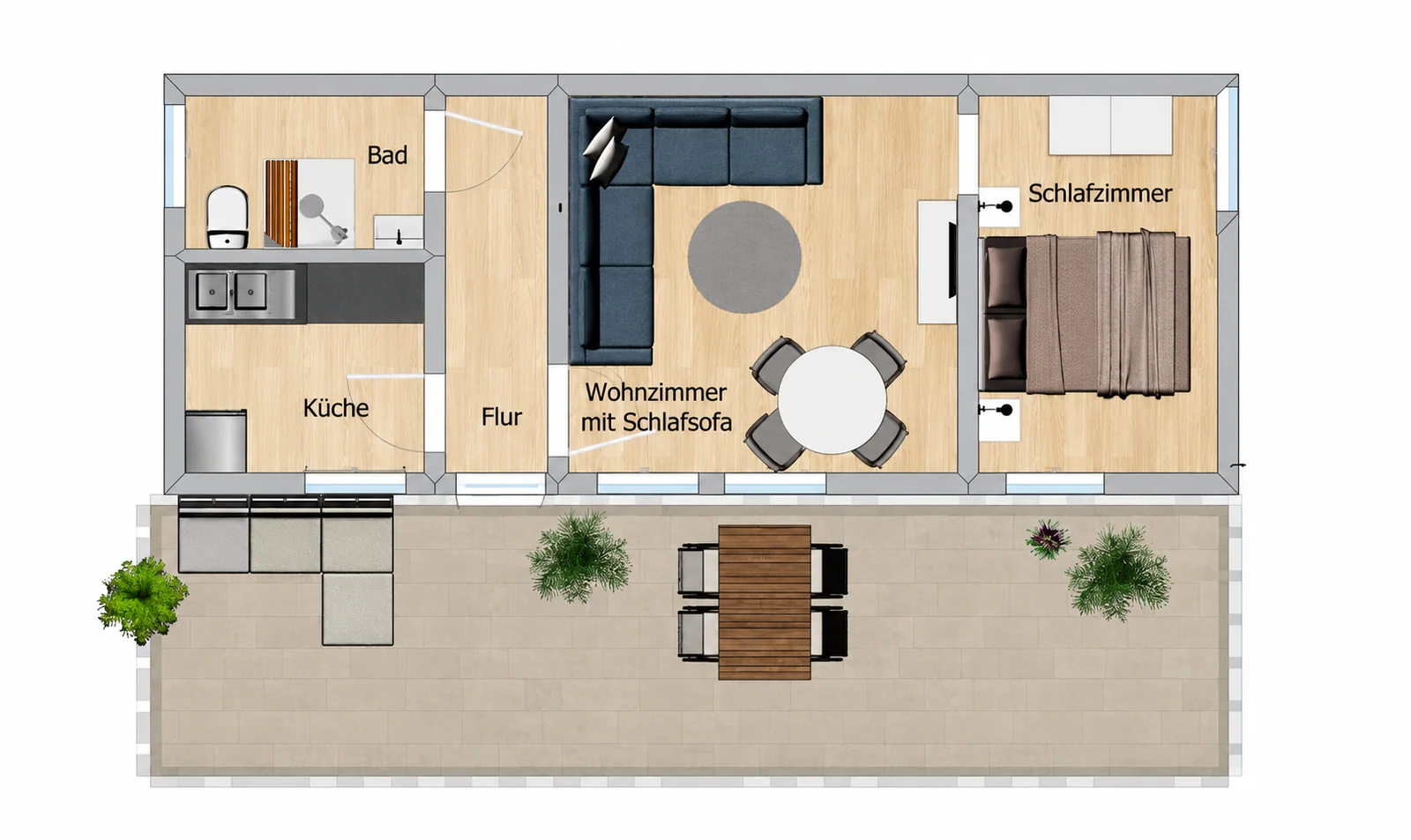 Grundriss der Forest Lodge II