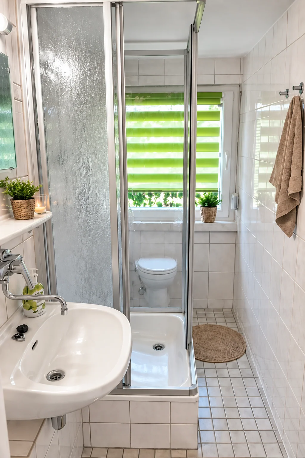 Bad mit Dusche in Forest Lodge II